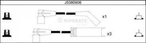 NIPPARTS Augstsprieguma vadu komplekts J5380906