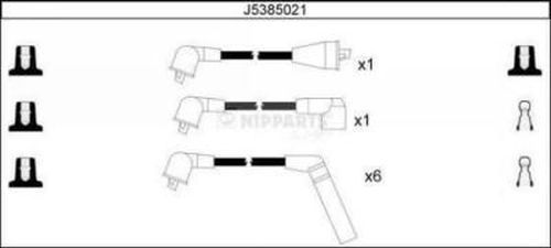 NIPPARTS Комплект проводов зажигания J5385021