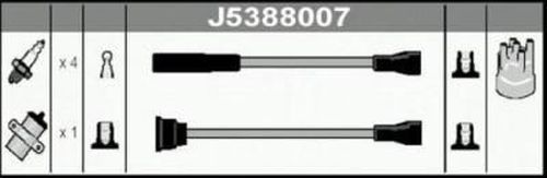 NIPPARTS Augstsprieguma vadu komplekts J5388007