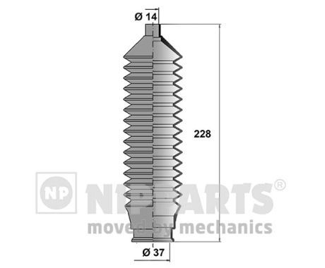 NIPPARTS Putekļusargu komplekts, Stūres iekārta N2843014