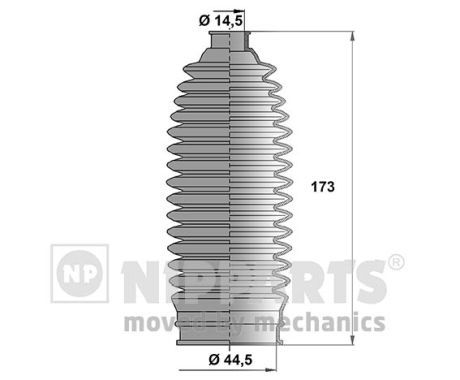 NIPPARTS Putekļusargu komplekts, Stūres iekārta N2847014