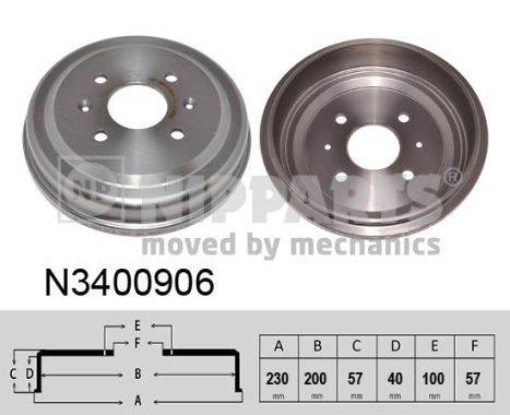 NIPPARTS Bremžu trumulis N3400906