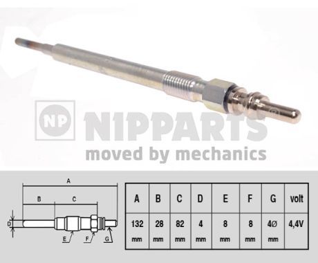 NIPPARTS Свеча накаливания N5710504