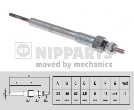 NIPPARTS Свеча накаливания N5710505