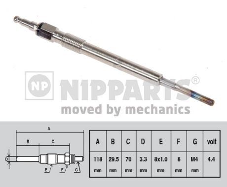 NIPPARTS Свеча накаливания N5715018