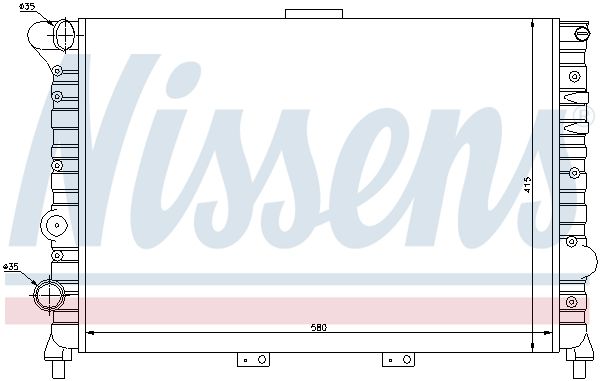 NISSENS Radiators, Motora dzesēšanas sistēma 60038