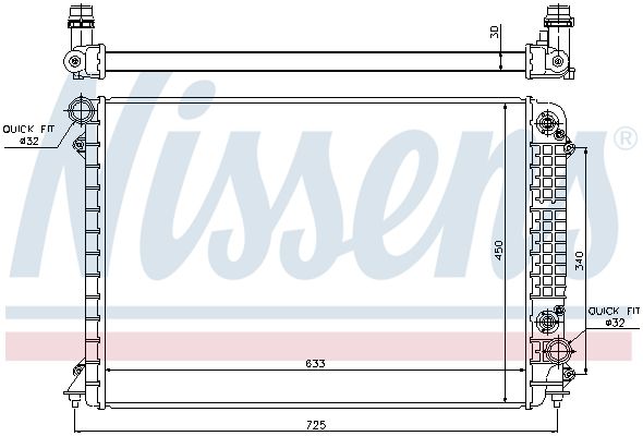 NISSENS Radiators, Motora dzesēšanas sistēma 60241