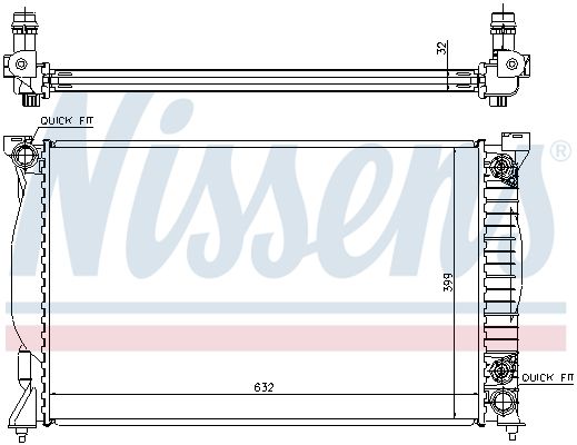 NISSENS Radiators, Motora dzesēšanas sistēma 60300A