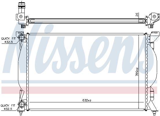 NISSENS Radiators, Motora dzesēšanas sistēma 60304A
