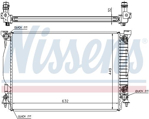 NISSENS Radiators, Motora dzesēšanas sistēma 60307A