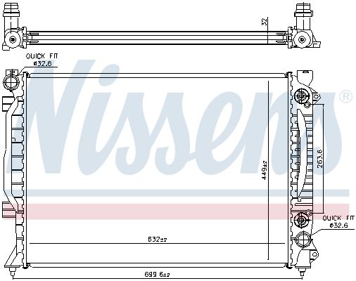NISSENS Radiators, Motora dzesēšanas sistēma 60423A