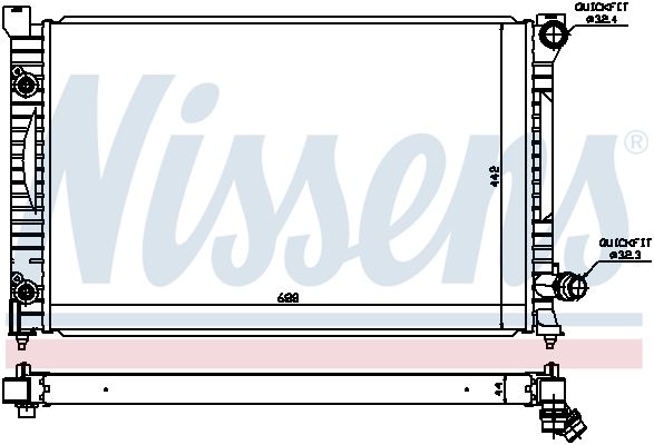 NISSENS Radiators, Motora dzesēšanas sistēma 60424