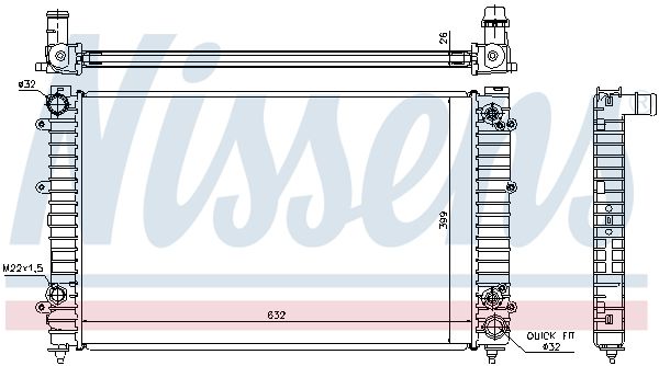 NISSENS Radiators, Motora dzesēšanas sistēma 60493A