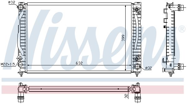 NISSENS Radiators, Motora dzesēšanas sistēma 60498