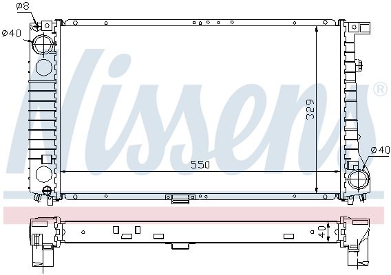 NISSENS Radiators, Motora dzesēšanas sistēma 60757A