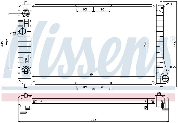 NISSENS Radiators, Motora dzesēšanas sistēma 60917