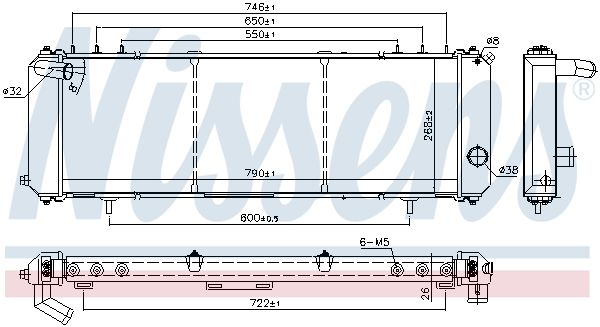 NISSENS Radiators, Motora dzesēšanas sistēma 61008