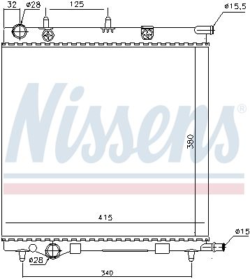 NISSENS Radiators, Motora dzesēšanas sistēma 61284