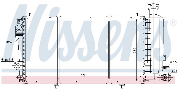 NISSENS Radiators, Motora dzesēšanas sistēma 61353