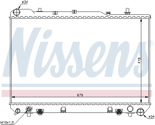NISSENS Radiators, Motora dzesēšanas sistēma 61641