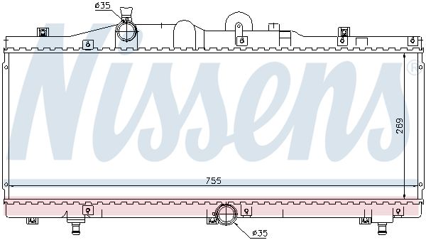 NISSENS Radiators, Motora dzesēšanas sistēma 61671