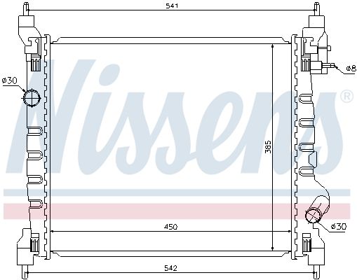 NISSENS Radiators, Motora dzesēšanas sistēma 61679