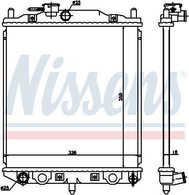NISSENS Radiators, Motora dzesēšanas sistēma 61762