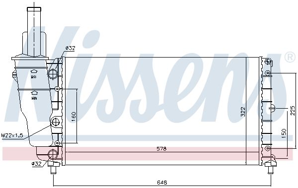 NISSENS Radiators, Motora dzesēšanas sistēma 61799
