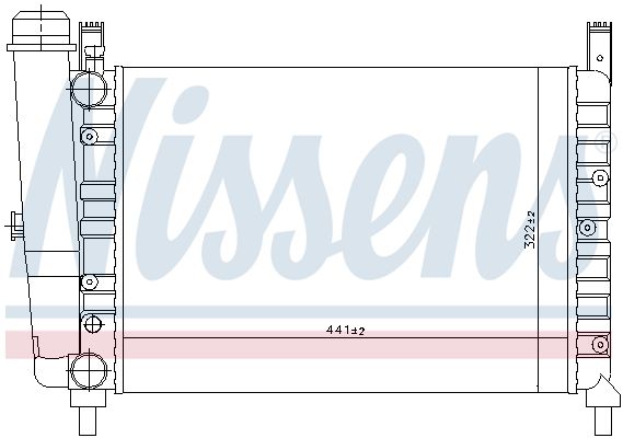 NISSENS Radiators, Motora dzesēšanas sistēma 61853