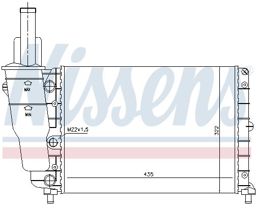 NISSENS Radiators, Motora dzesēšanas sistēma 61856