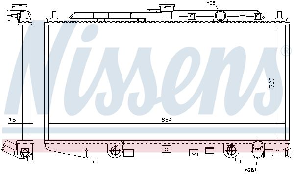 NISSENS Radiators, Motora dzesēšanas sistēma 622551