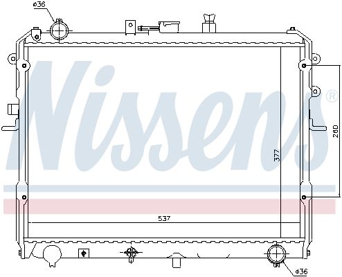 NISSENS Radiators, Motora dzesēšanas sistēma 62381