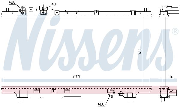 NISSENS Radiators, Motora dzesēšanas sistēma 62383A