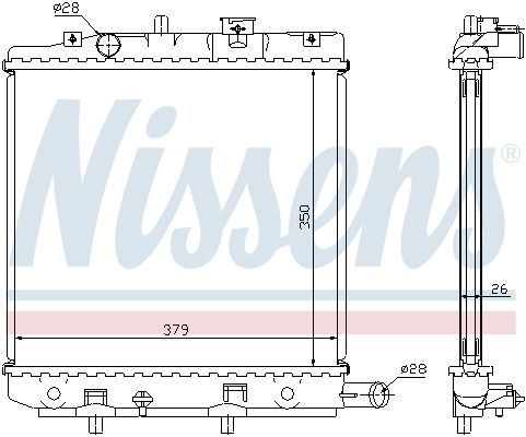 NISSENS Radiators, Motora dzesēšanas sistēma 62455A