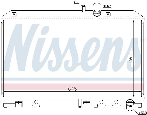 NISSENS Radiators, Motora dzesēšanas sistēma 62458