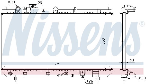 NISSENS Radiators, Motora dzesēšanas sistēma 625081