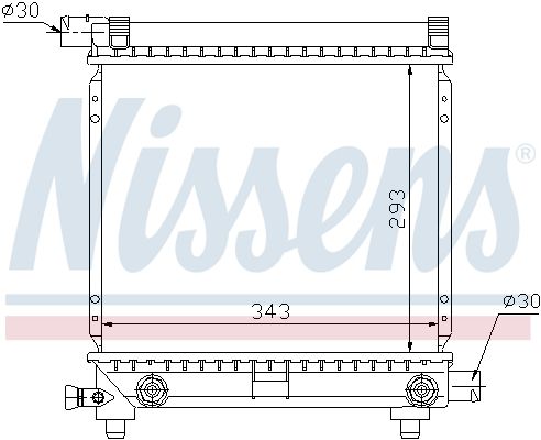 NISSENS Radiators, Motora dzesēšanas sistēma 62550