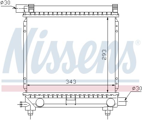 NISSENS Radiators, Motora dzesēšanas sistēma 62551