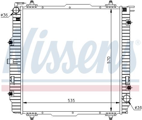 NISSENS Radiators, Motora dzesēšanas sistēma 62599A