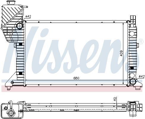 NISSENS Radiators, Motora dzesēšanas sistēma 62685A