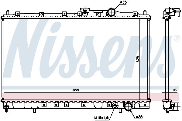 NISSENS Radiators, Motora dzesēšanas sistēma 62839