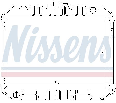 NISSENS Radiators, Motora dzesēšanas sistēma 62933