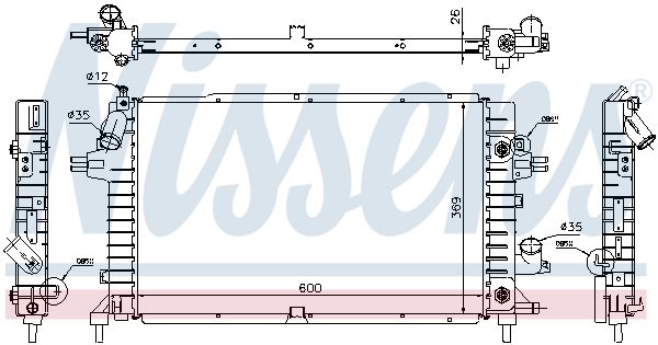 NISSENS Radiators, Motora dzesēšanas sistēma 630739