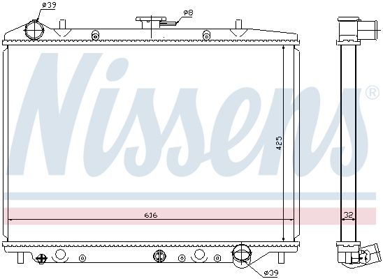 NISSENS Radiators, Motora dzesēšanas sistēma 630754