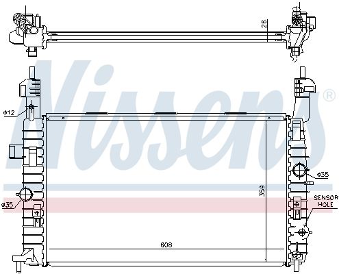 NISSENS Radiators, Motora dzesēšanas sistēma 63096