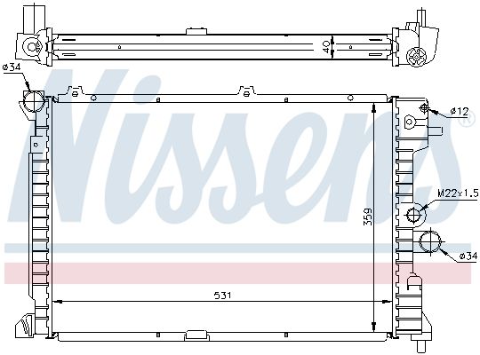 NISSENS Radiators, Motora dzesēšanas sistēma 63289A