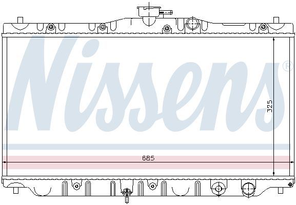 NISSENS Радиатор, охлаждение двигателя 63304