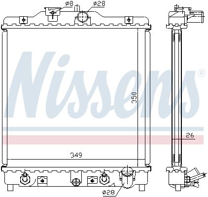 NISSENS Radiators, Motora dzesēšanas sistēma 633081