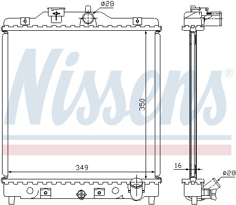 NISSENS Radiators, Motora dzesēšanas sistēma 63309A