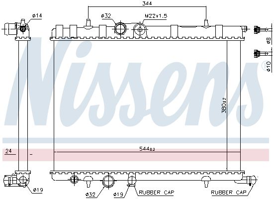 NISSENS Radiators, Motora dzesēšanas sistēma 63502